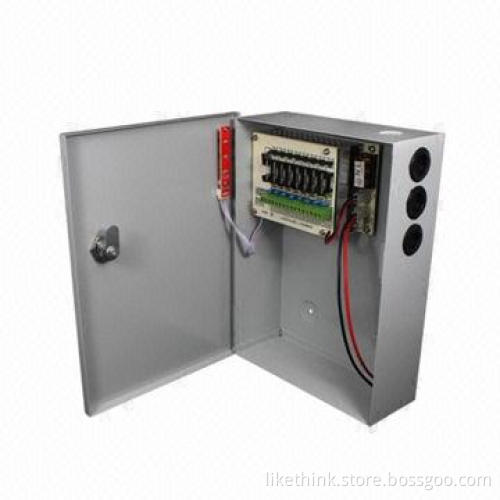 12V DC/5A/8CH Uninterruptible Power Supply, Over-current Protection and Short-circuit Protection
